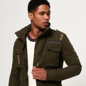 Superdry International Rip & Repair Military Jacket.size M